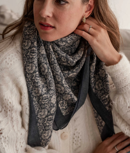 Foulard en laine - Frieda Blue atelier Bindi