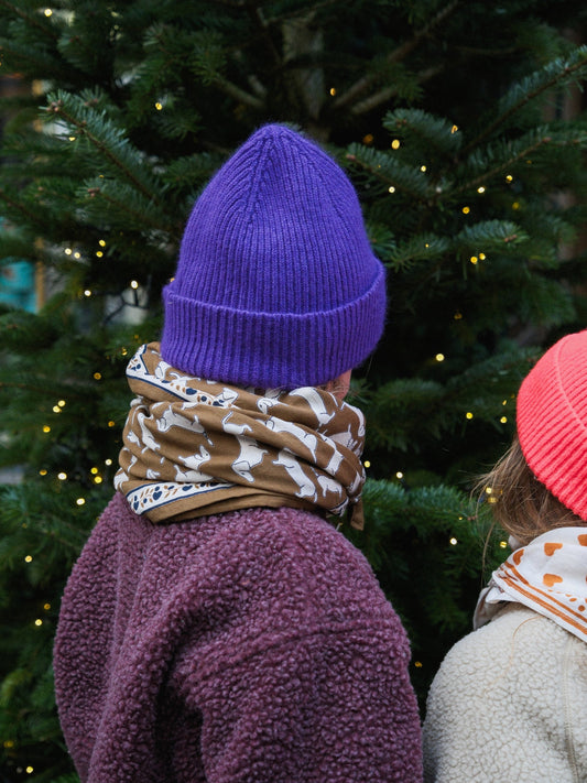 FOULARD ADULTE TECKEL KAKI 100cm Maison Augustin