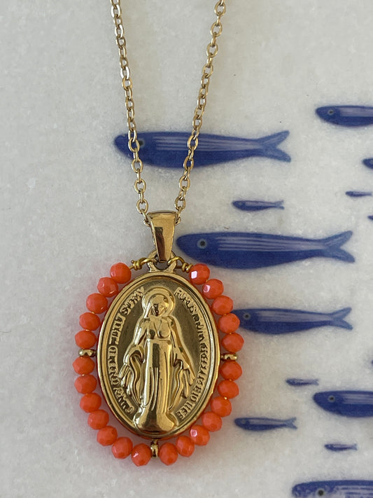 Collier sainte Marie doré
