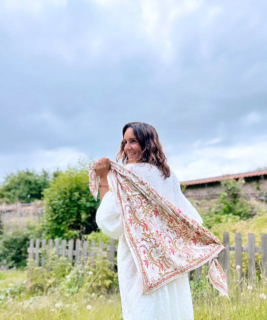 FOULARD ADULTE DELHI CERISIER 100 CM So Family