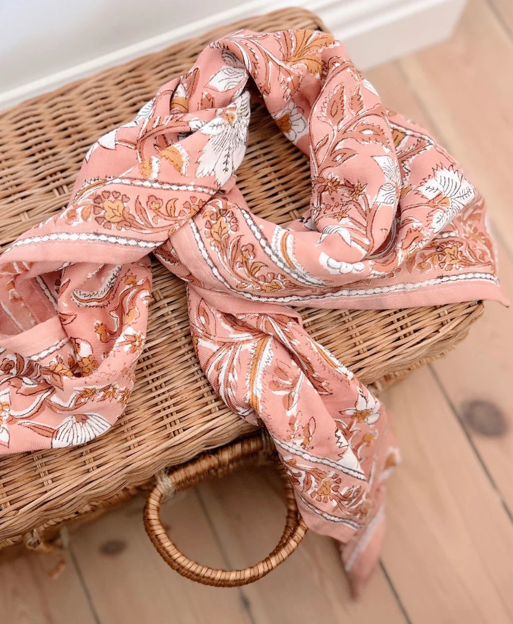 FOULARD ADULTE DHELI BLUSH 100 CM