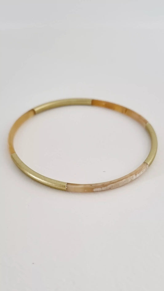 Bracelet Jonc Corne - 3 mm - Trio Gold