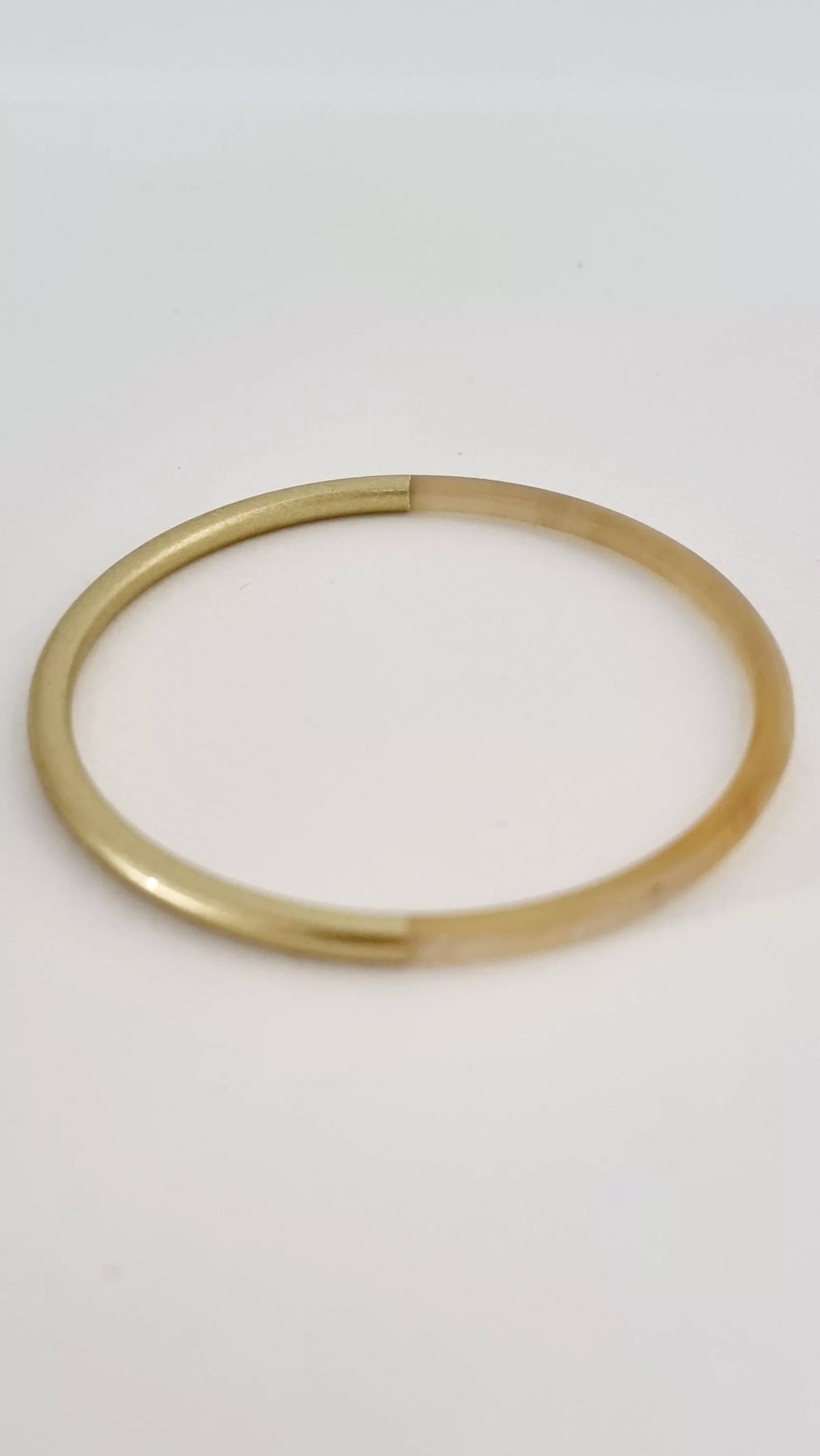 Bracelet Jonc Corne - 3 mm - Duo Gold