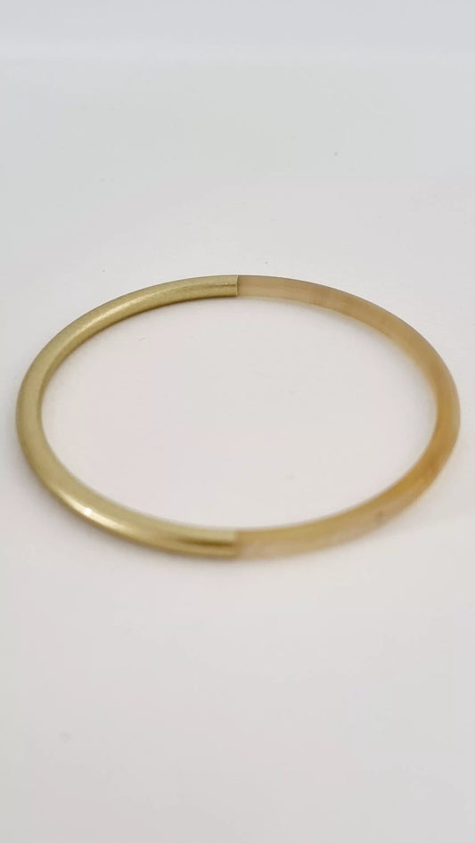 Bracelet Jonc Corne - 3 mm - Duo Gold