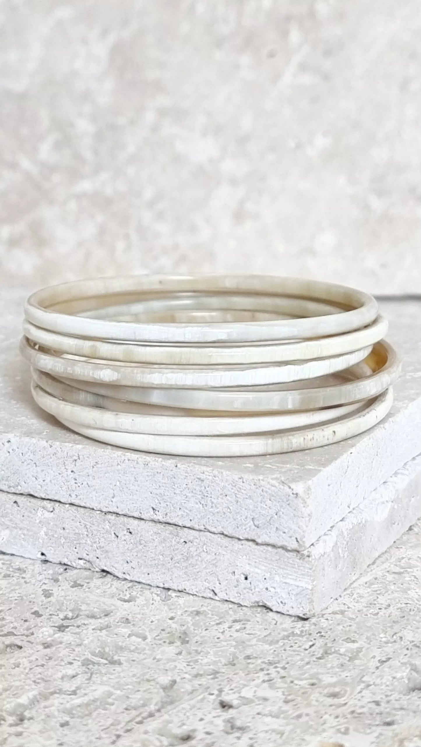 Bracelet Jonc Corne - 3 mm - Natural Blond