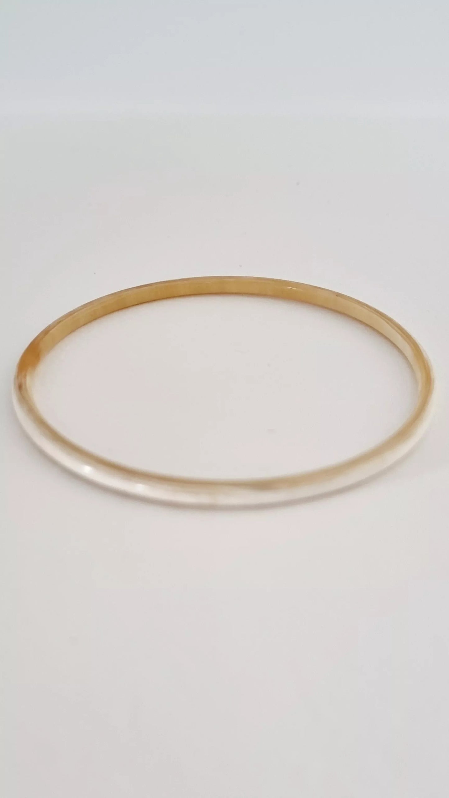 Bracelet Jonc Corne - 3 mm - Natural Blond