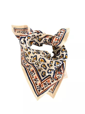 Foulard Léo Navy 50cm Maison Augustin