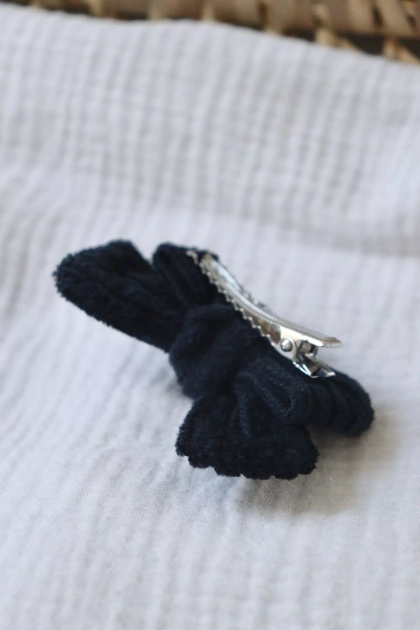 Barrette Velours Marine