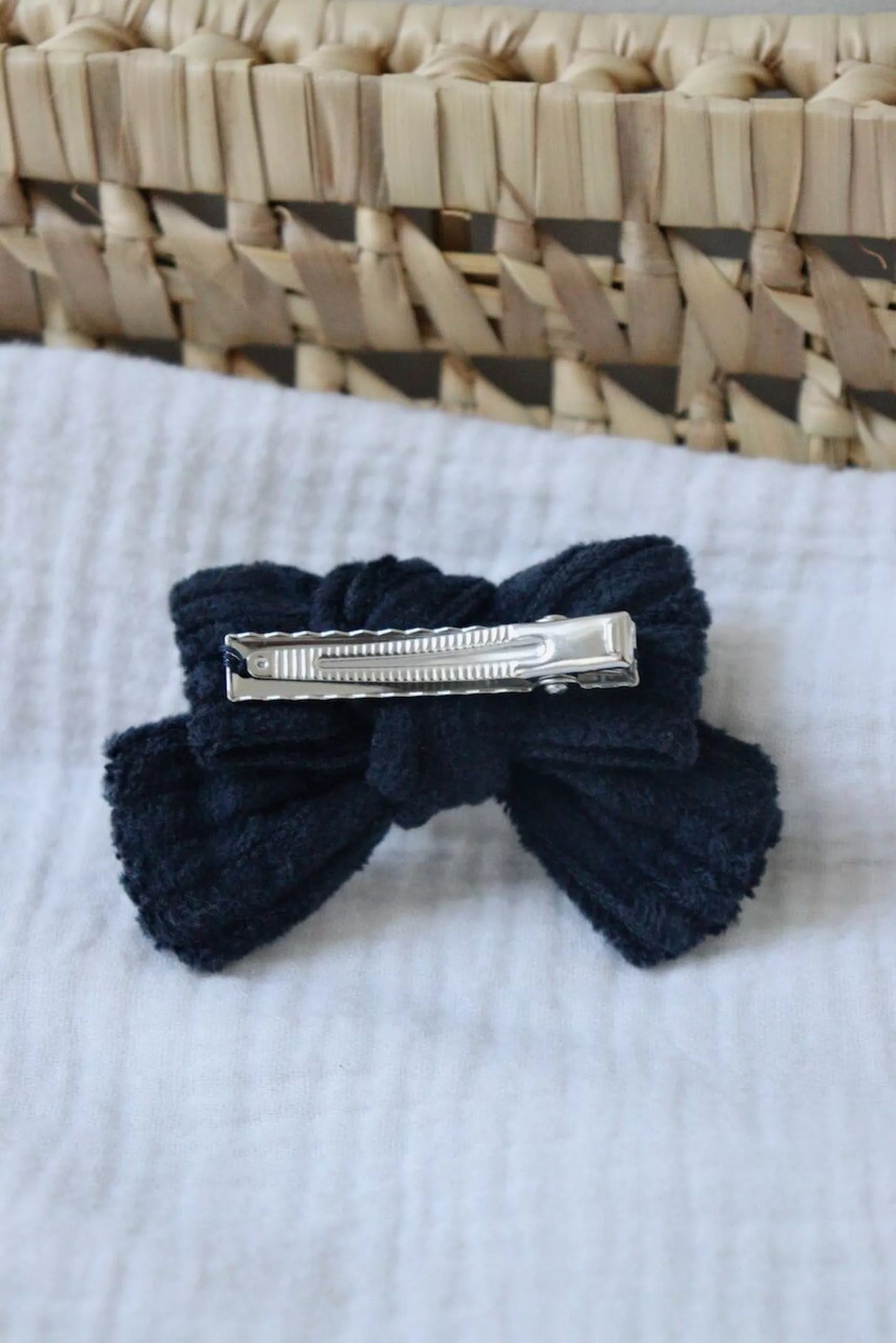 Barrette Velours Marine