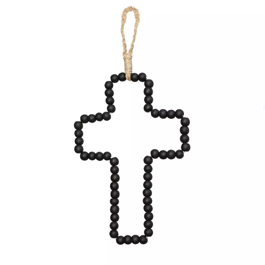 Croix en bois noir