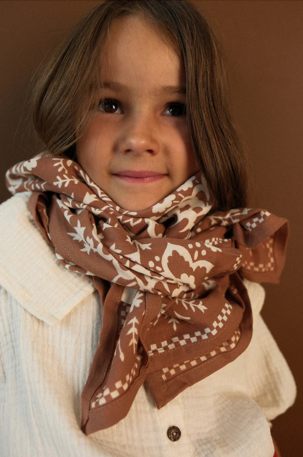 Foulard Adulte Mysore bandana Cannelle So family