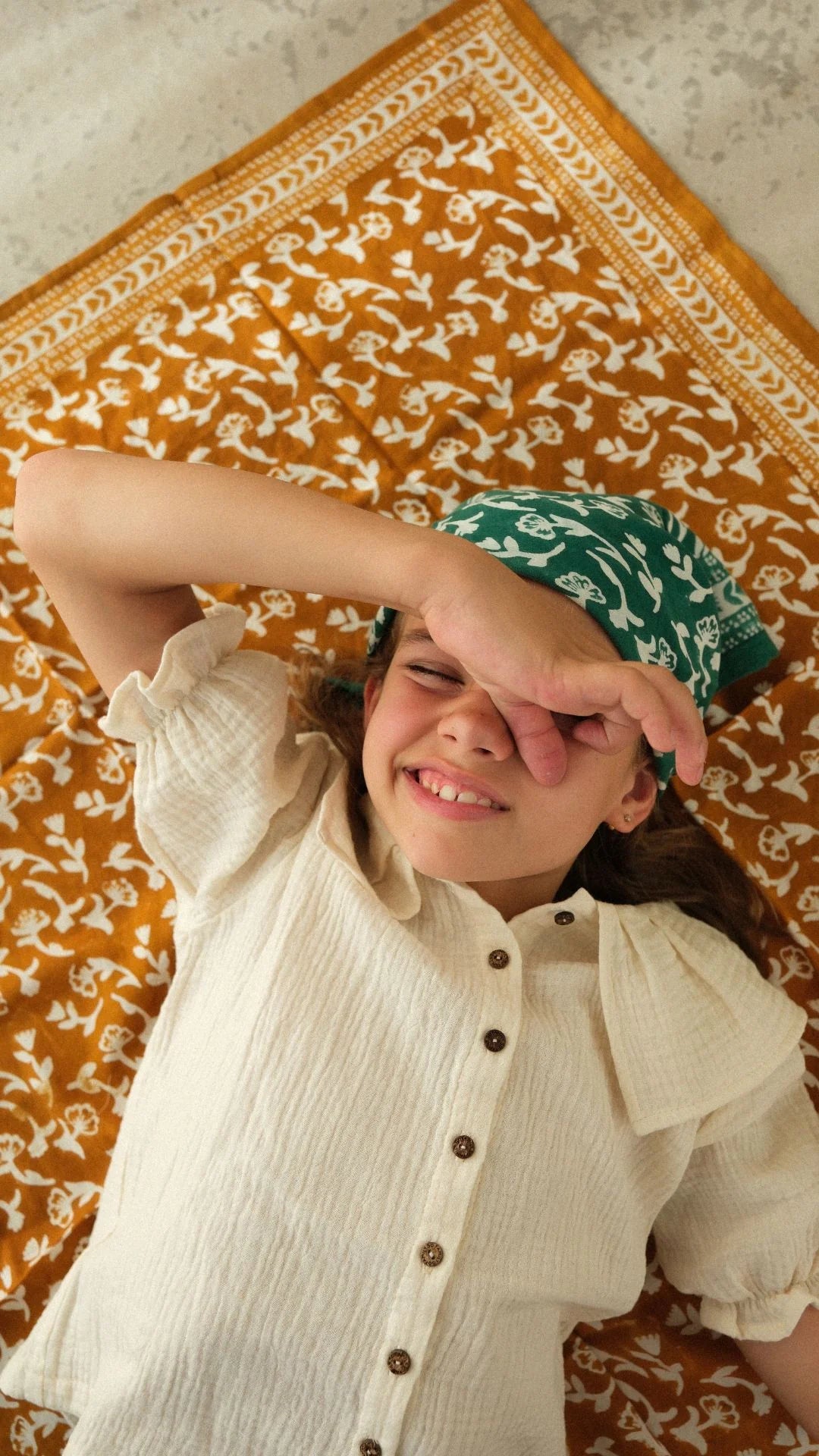 Foulard Adulte Mumbai safran so family