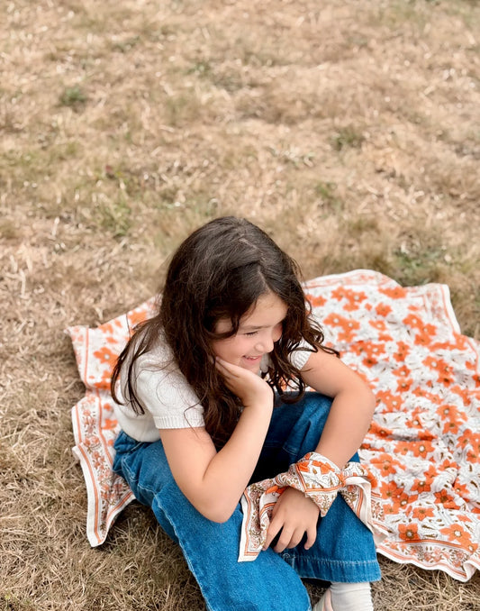 Foulard Adulte Agra Peche 100 cm So Family