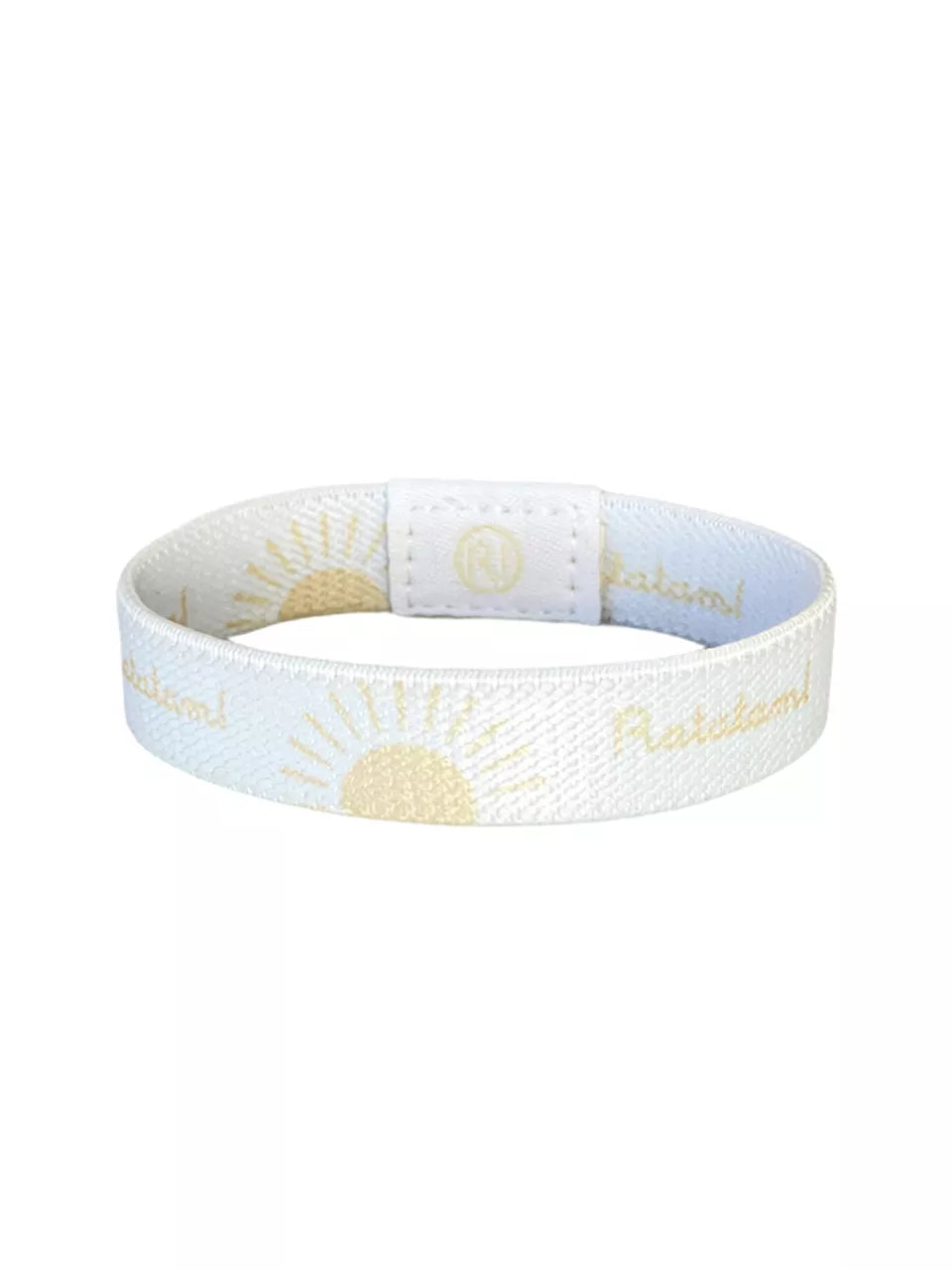 BRACELET RATATAM ENFANT ELASTIQUE SOLEIL LEVANT BLANC ET ORANGE