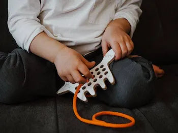 Jouet de laçage le renard, jouet Montessori