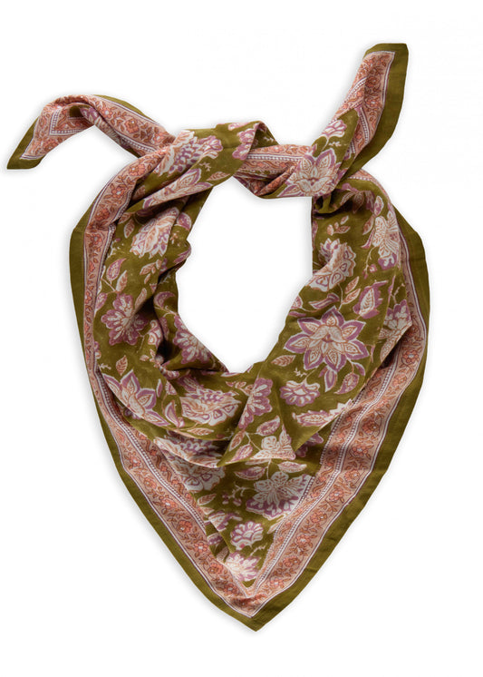 Petit foulard matira verde Atelier Bindi