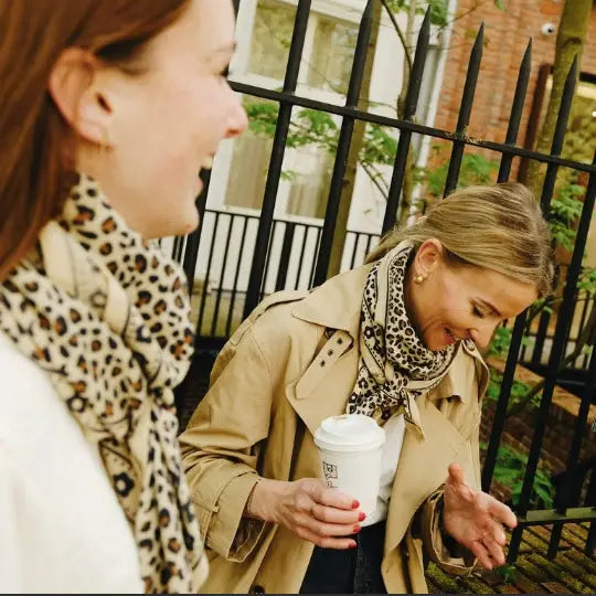 Grand foulard léopard – Léo beige Love explorers