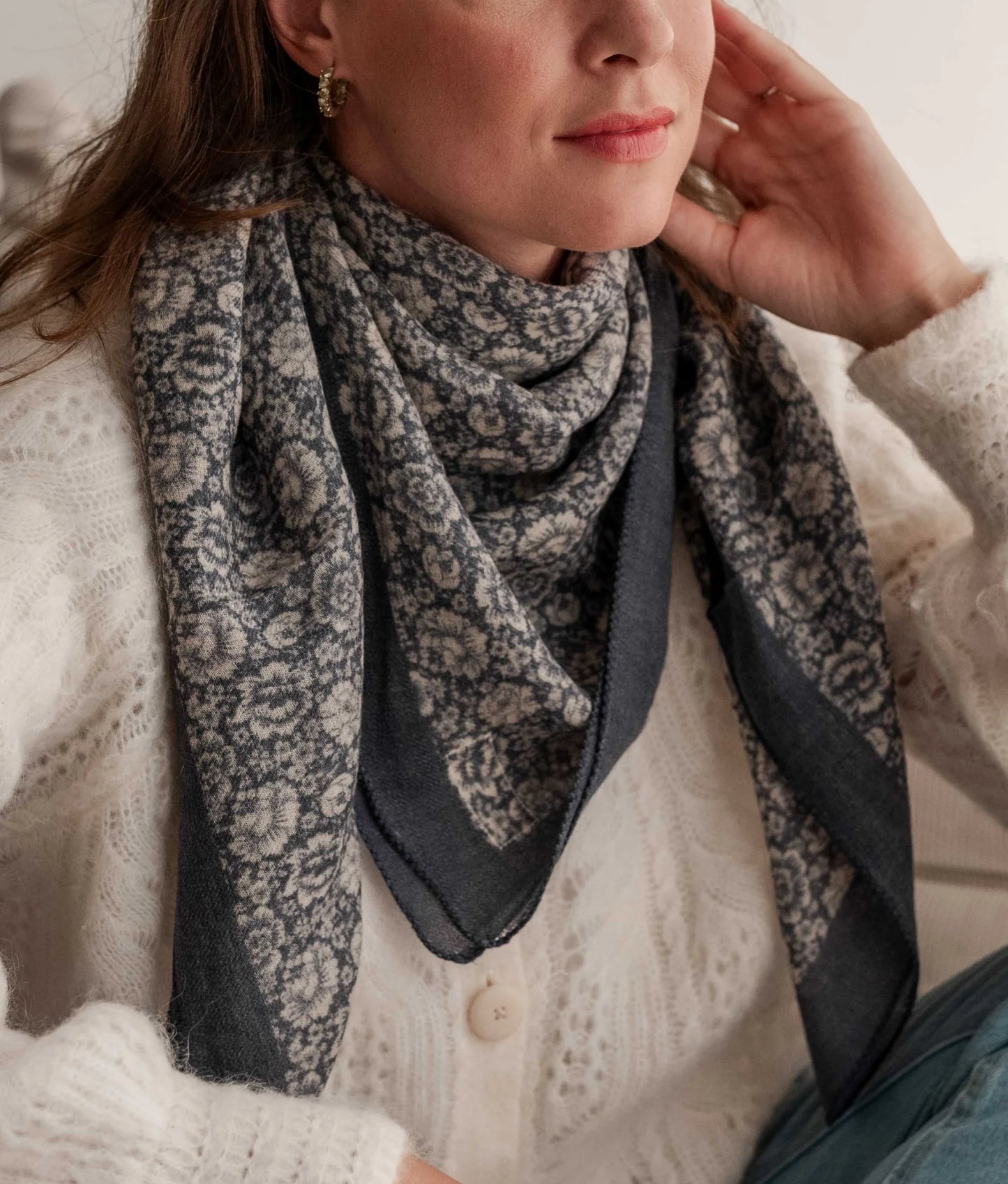 Foulard en laine - Frieda Blue atelier Bindi