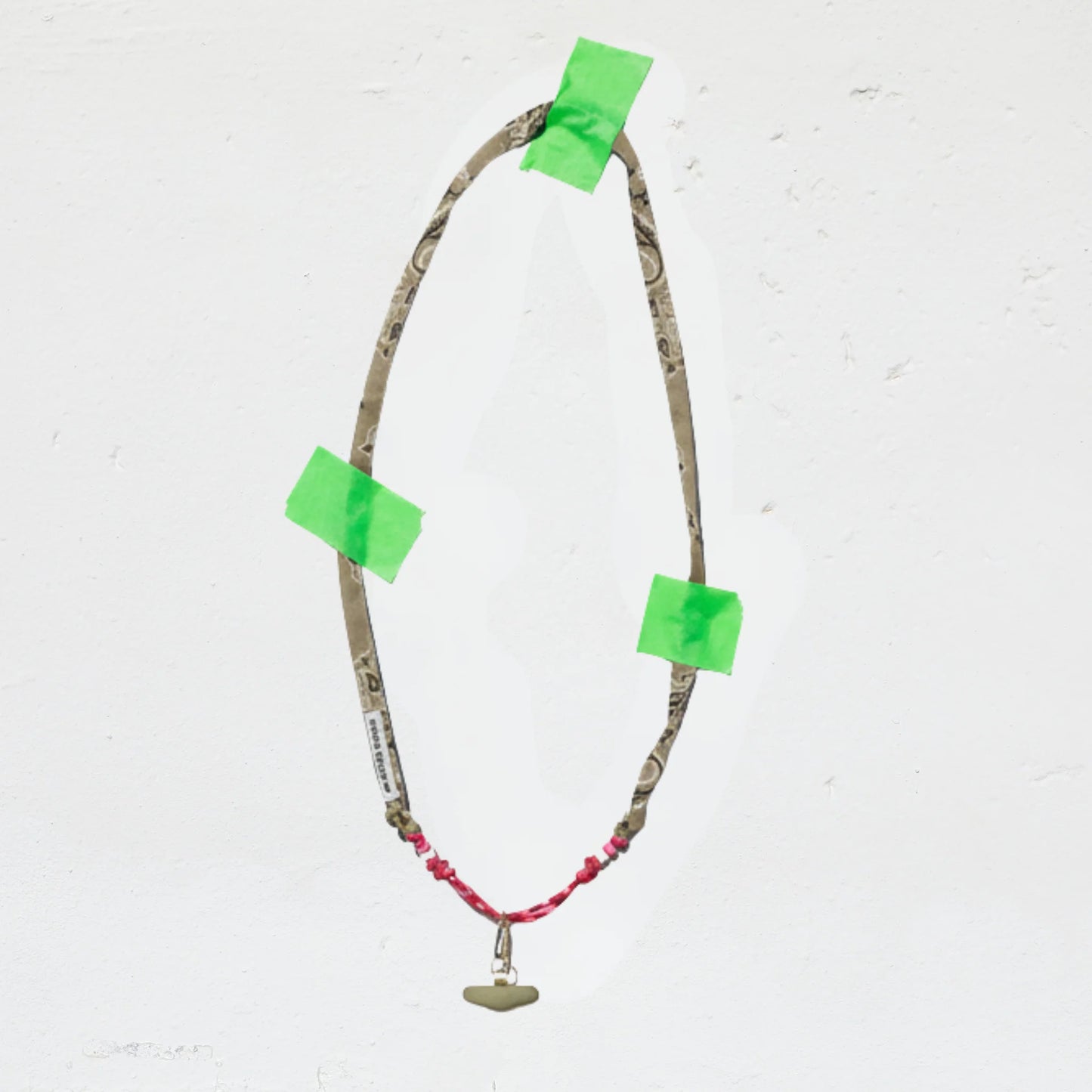 Cordon porte téléphone beige Maison Saussure