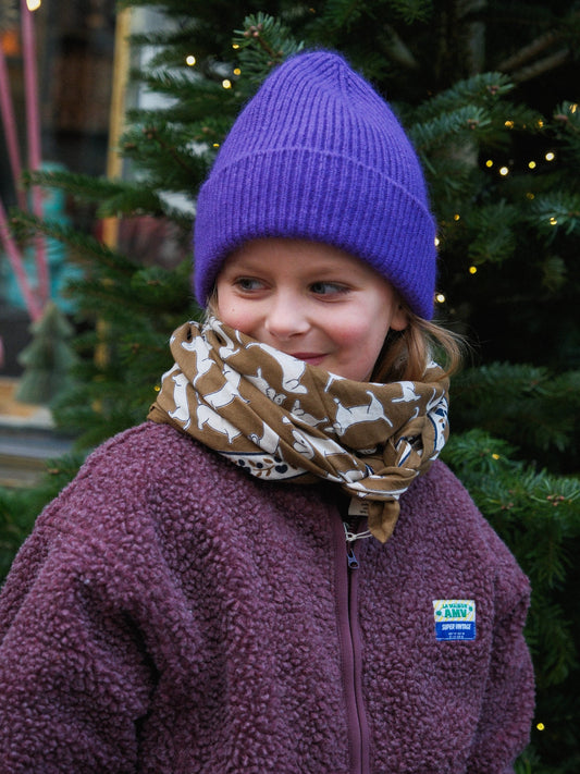 FOULARD ADULTE TECKEL KAKI 100cm Maison Augustin