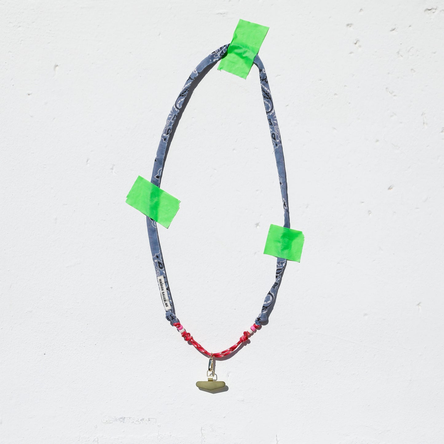 Cordon porte téléphone Chambray Maison Saussure