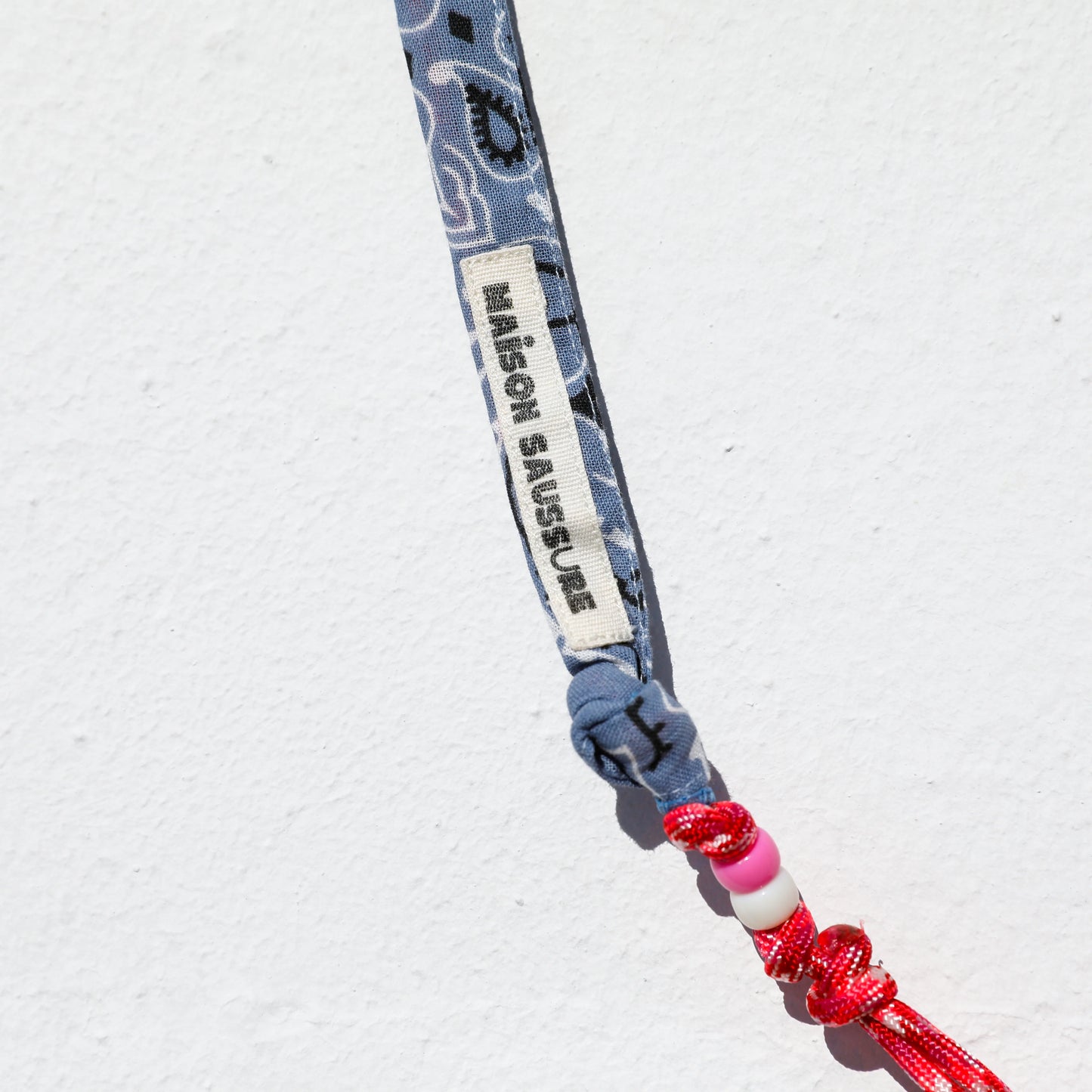 Cordon porte téléphone Chambray Maison Saussure