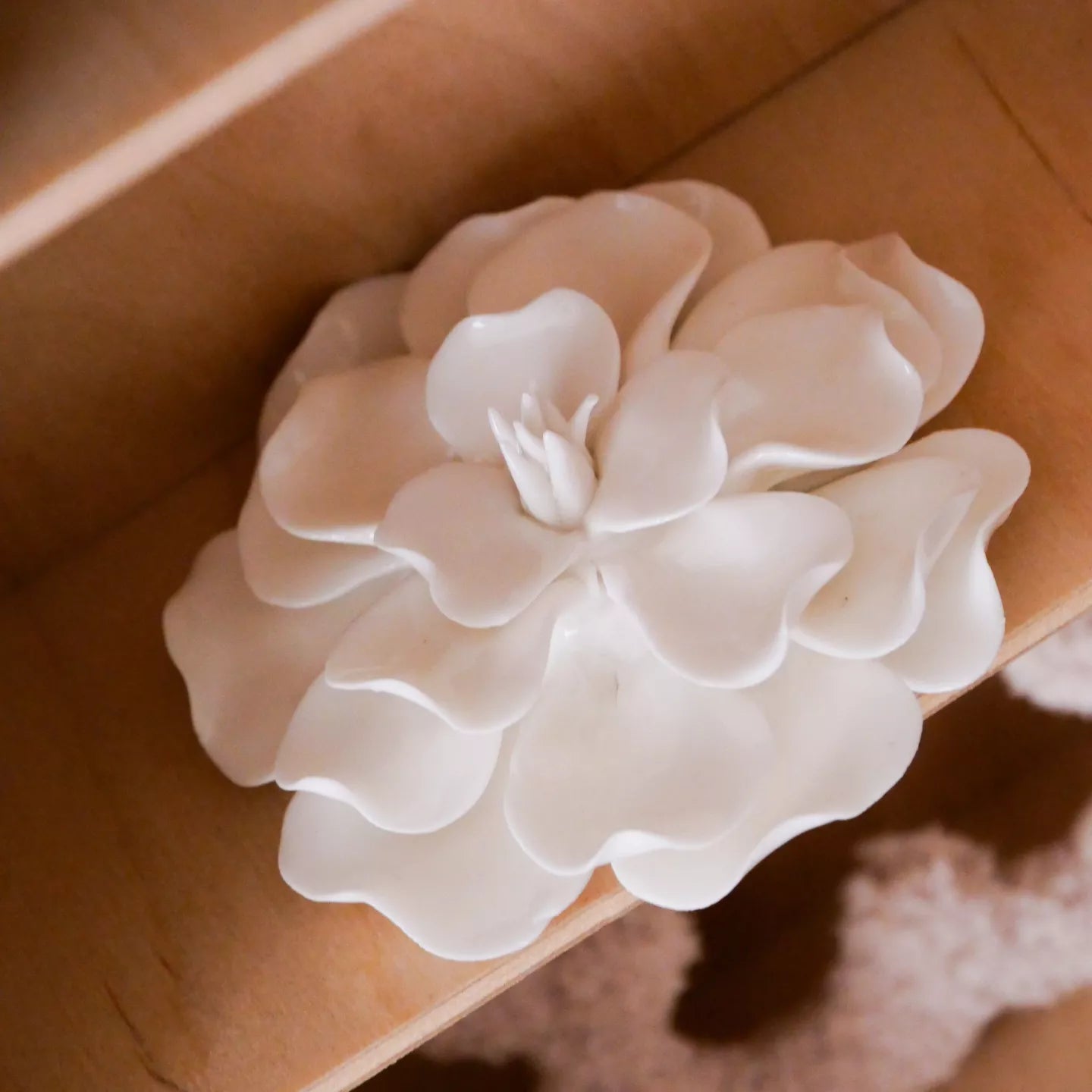 Lot de 3 fleurs céramique