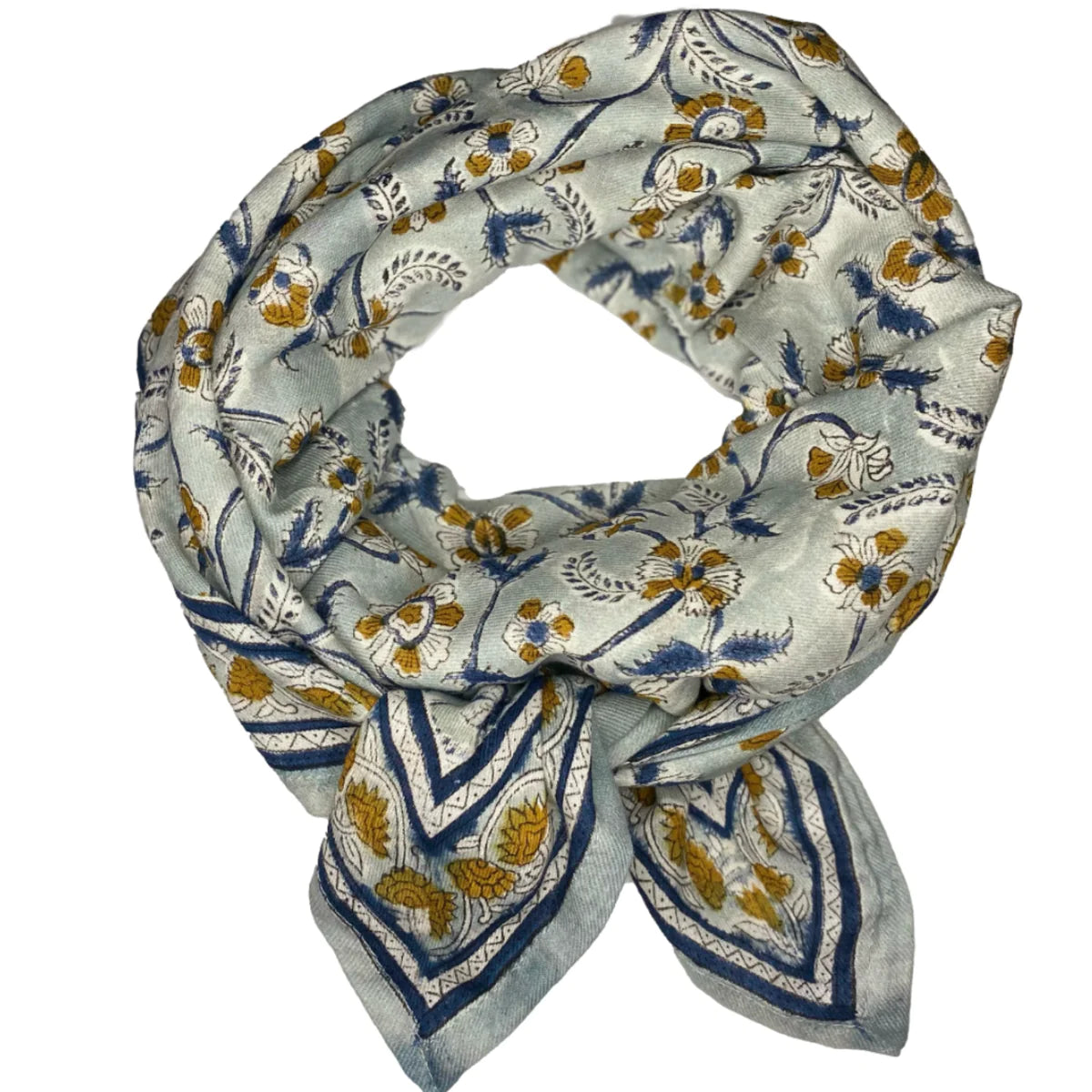 Foulard Adulte Dheli Bleuet 100 cm Mum So Family