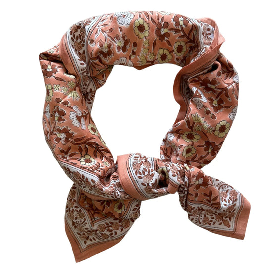 Foulard Adulte Dheli Peche 100 cm So Family