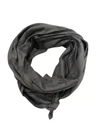 Foulard Leo Charbon Mum So family