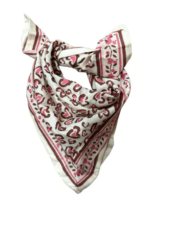 Foulard Bébé Enfant Leo Cerise maison Augustin