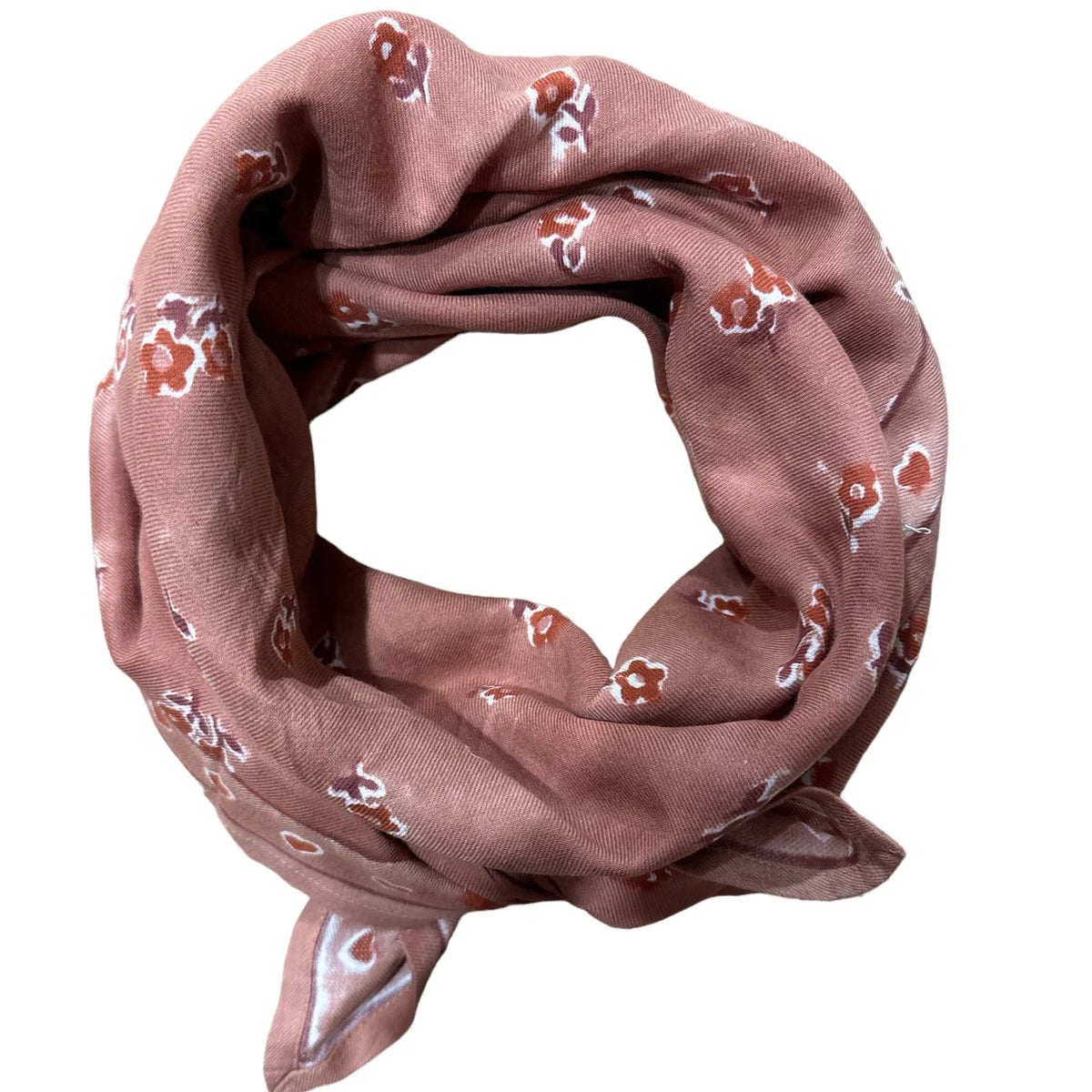 FOULARD ADULTE FLORA NOISETTE maison Augustin