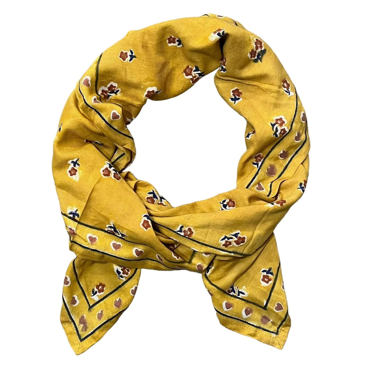 FOULARD ADULTE FLORA MIEL maison Augustin