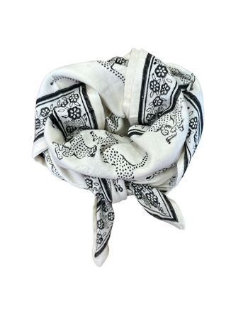 Foulard Tigre Blanc Mum