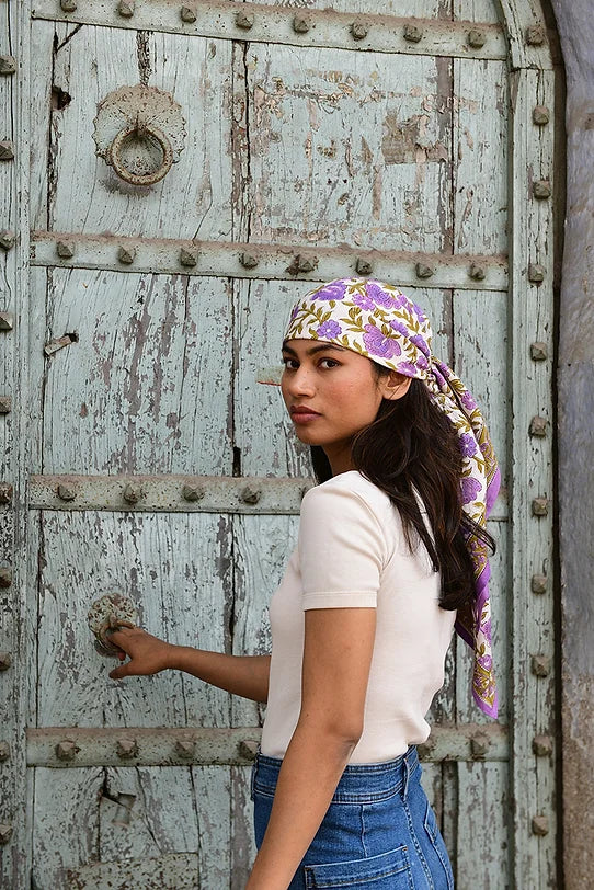 Petit foulard AUGUSTE Lilas