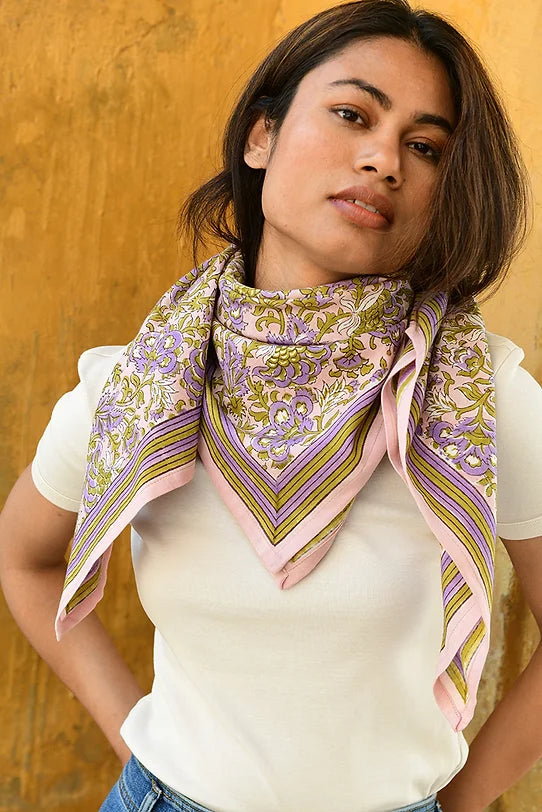 Grand foulard CONSTANTINE Rose