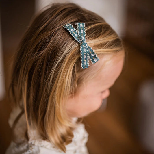 Set barrettes bleu