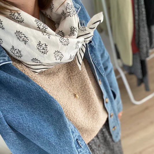 Foulard Adulte Delhi Latte 100 cm So Family