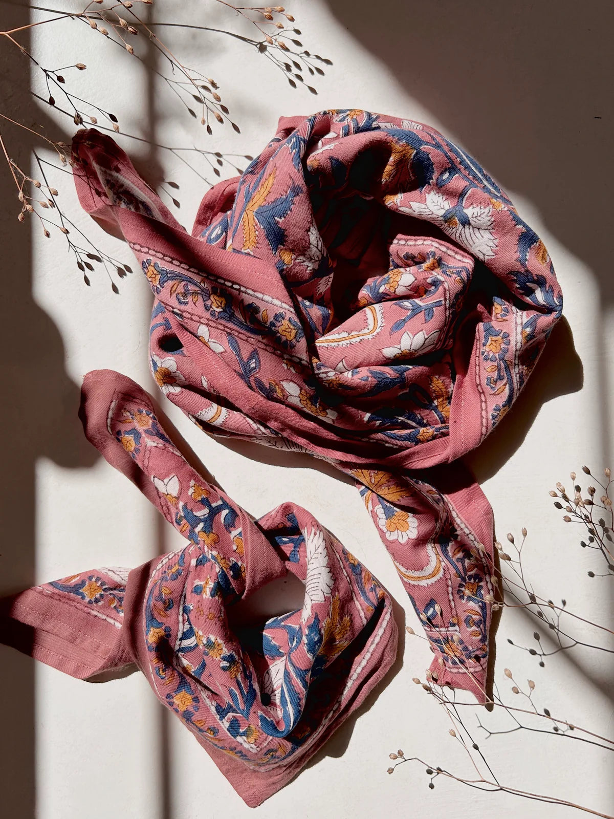 FOULARD ADULTE DHELI POURPRE 100 CM