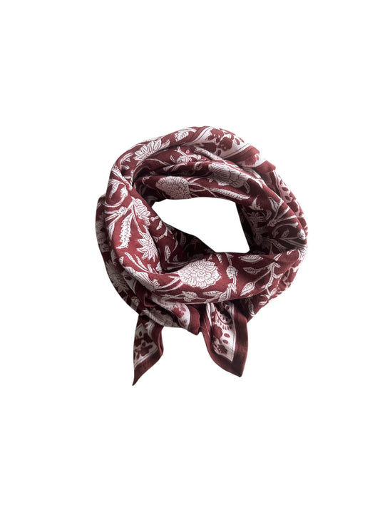 FOULARD ADULTE GAYA CARMIN 100 CM