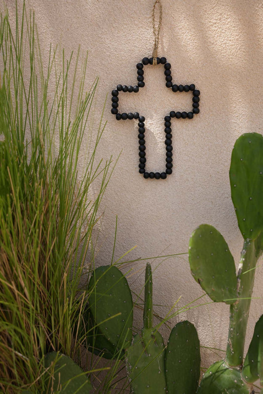 Croix en bois noir