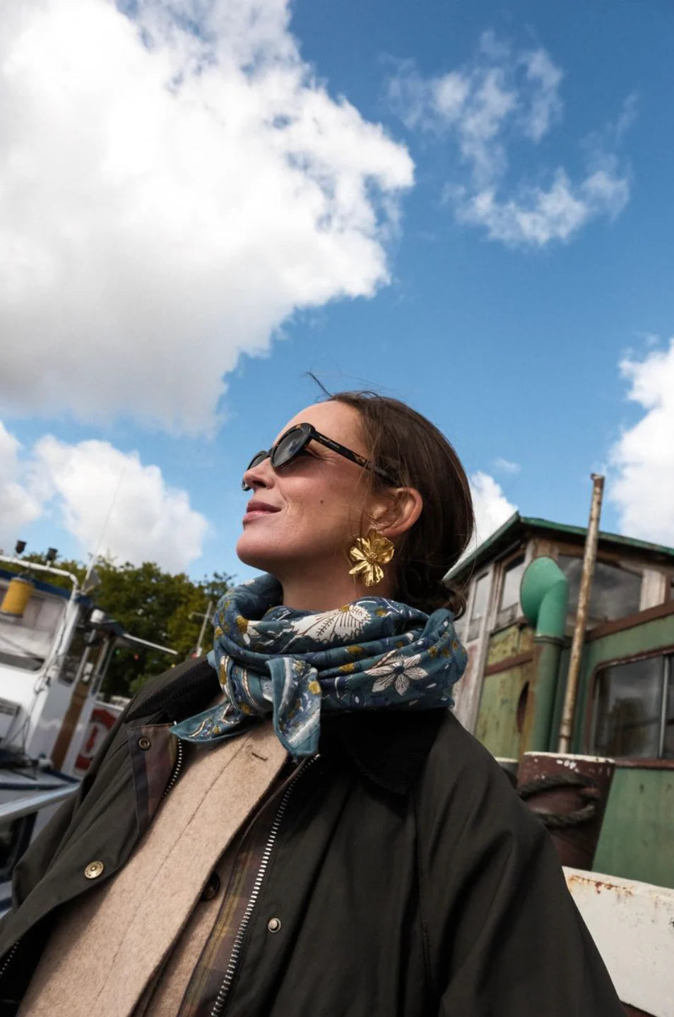 Foulard Adulte Dheli Celadon 100 cm Mum So Family