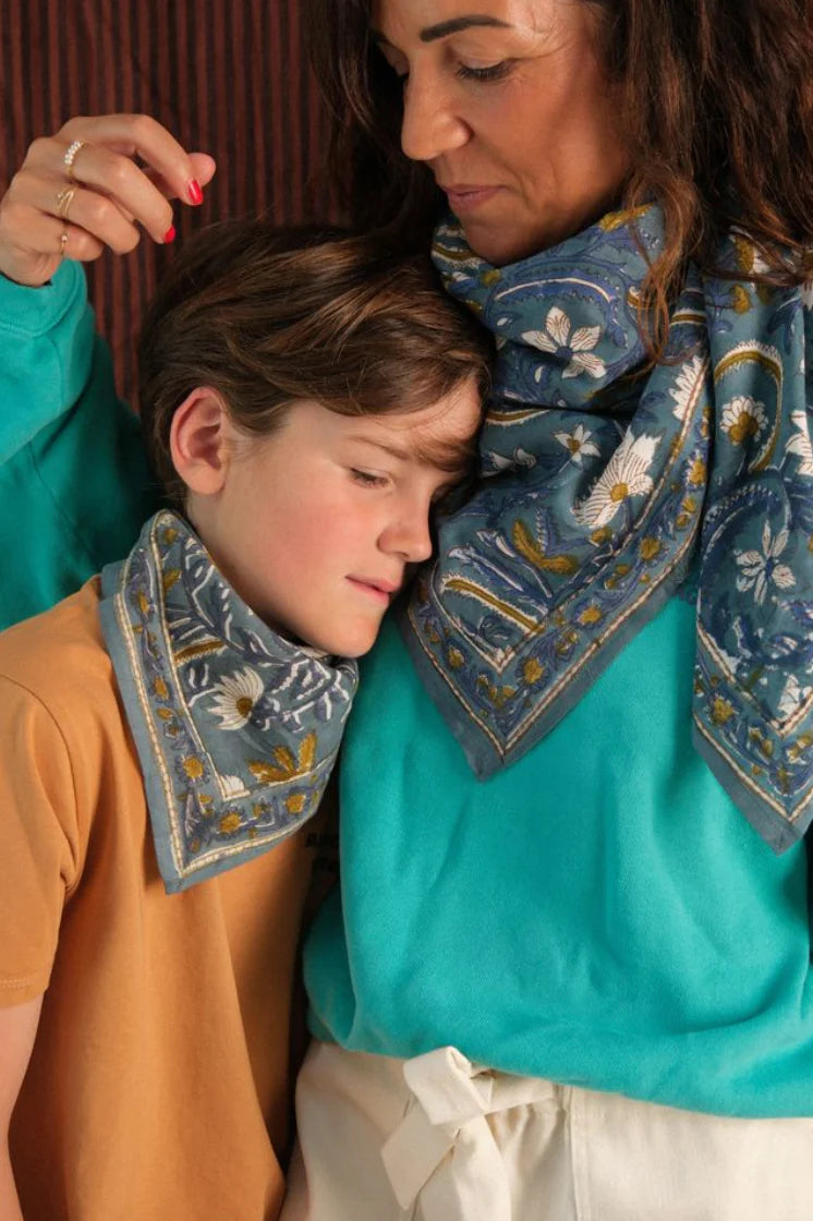 Foulard Adulte Dheli Celadon 100 cm Mum So Family