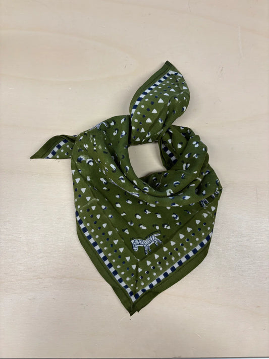 FOULARD ZEBRA KAKI maison Augustin