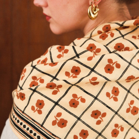 Grand foulard Sister - latte Love Explorers