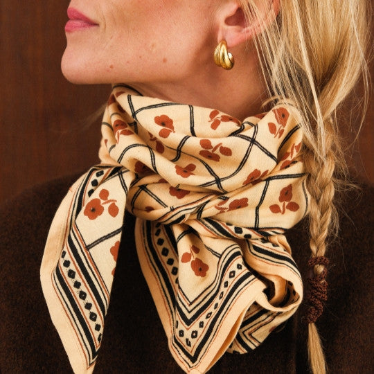 Grand foulard Sister - latte Love Explorers