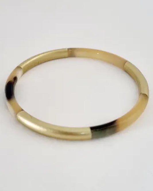 Bracelet jonc 5mm - trio gold -