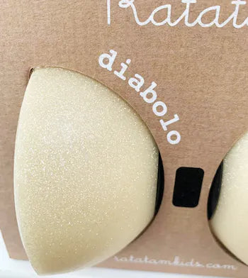 Diabolo pailleté beige